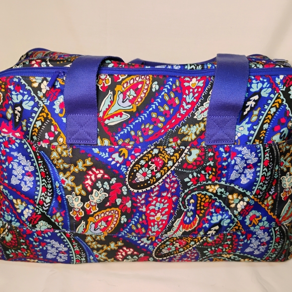 Vera Bradley Women's Blue Paisley Bag - Picture 2 of 10